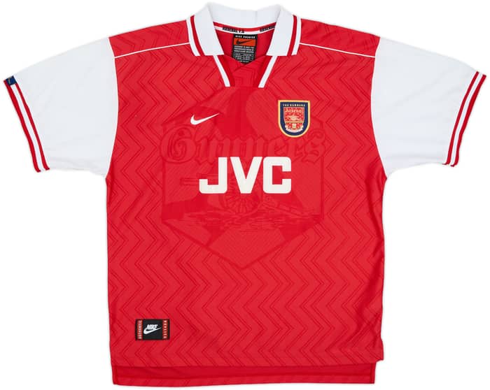 1996-98 Arsenal Home Shirt Bergkamp #10 - 8/10 - (XL)