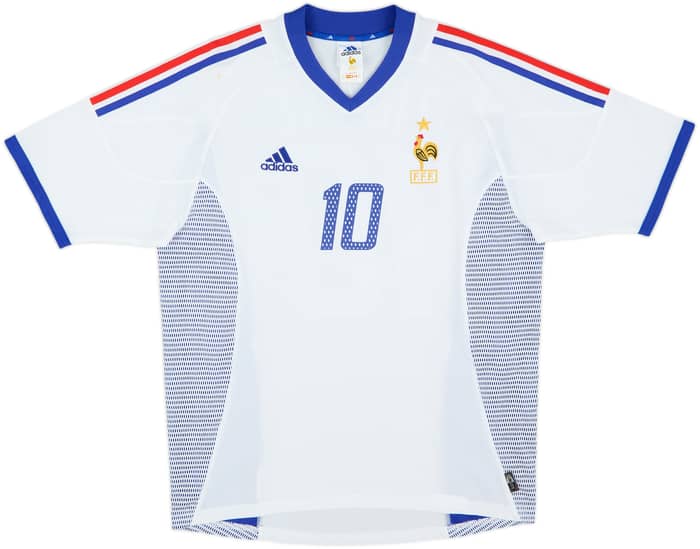 2002-04 France Away Shirt Zidane #10 - 8/10 - (M)