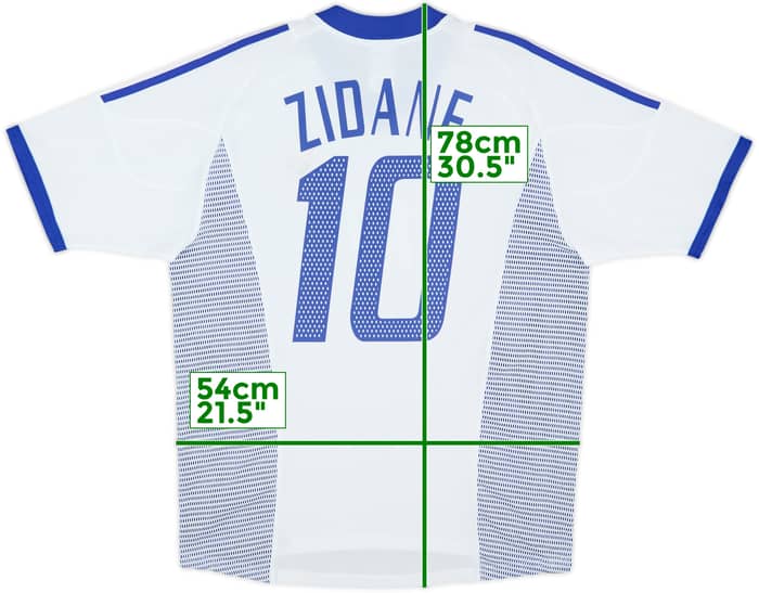 2002-04 France Away Shirt Zidane #10 - 8/10 - (M)