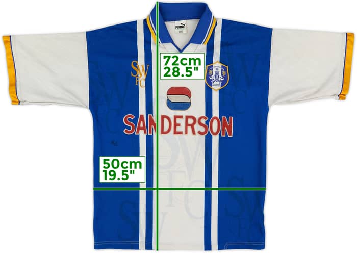 1995-97 Sheffield Wednesday Home Shirt - 4/10 - (M)