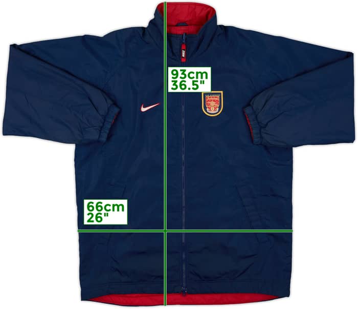 1996-97 Arsenal Nike Padded Bench Coat - 7/10 - (XL)