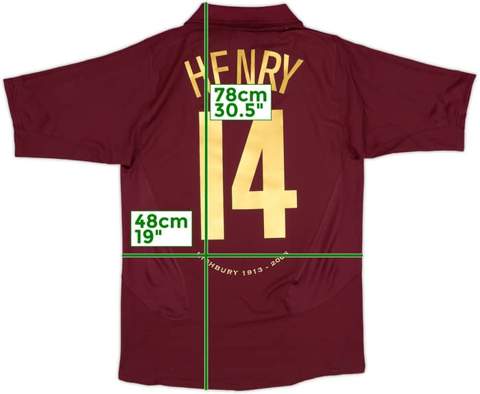 2005-06 Arsenal Home Shirt Henry #14 - 7/10 - (S)