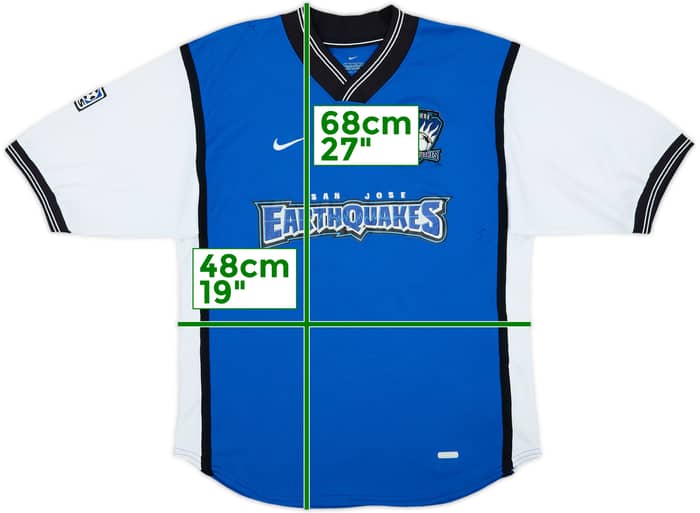 Camiseta de local de San Jose Earthquakes 2000-02 - 7/10 - (S)