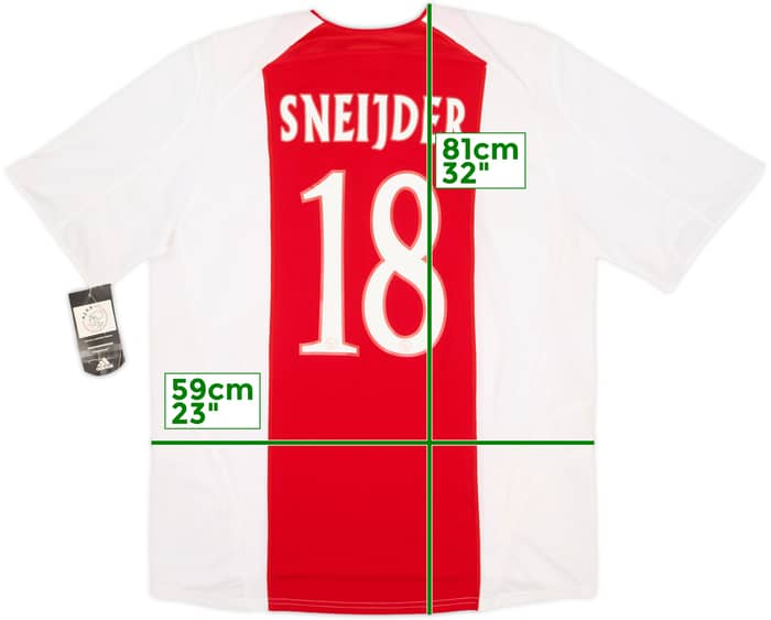 2005-06 Ajax Home Shirt Sneijder #18 (XL)