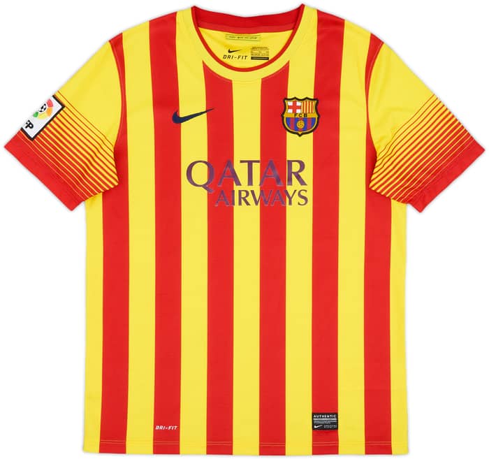 2013-15 Barcelona Away Shirt - 10/10 - (XL.Boys)