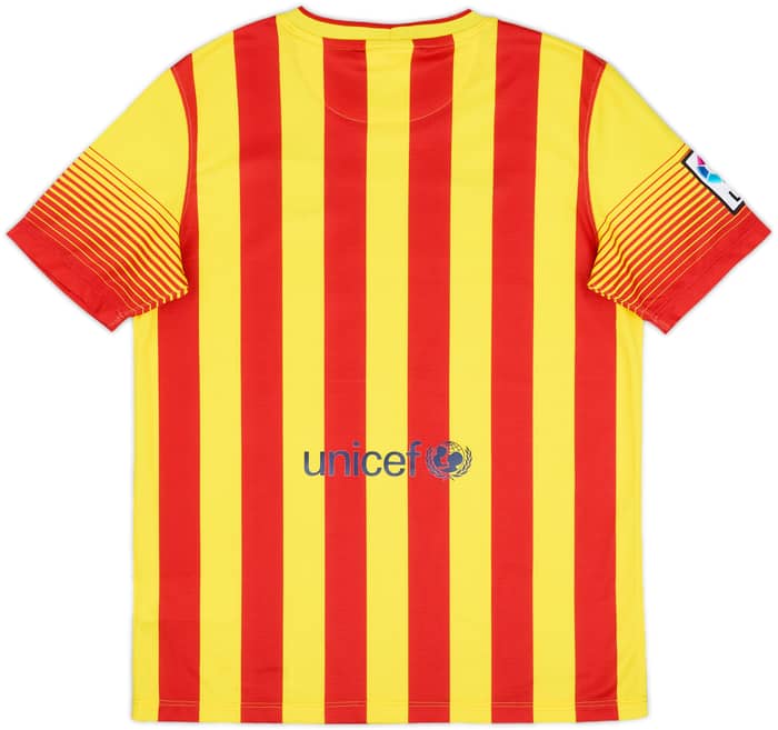 2013-15 Barcelona Away Shirt - 10/10 - (XL.Boys)