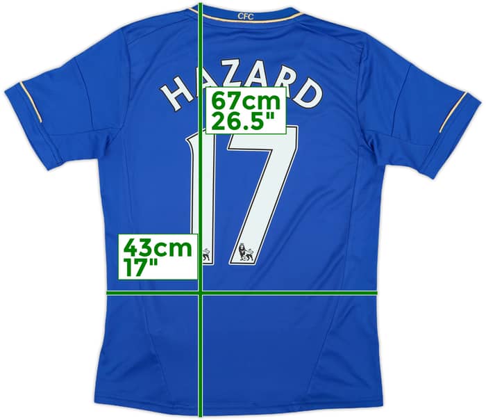 2012-13 Chelsea Home Shirt Hazard #17 - 9/10 - (L.Boys)