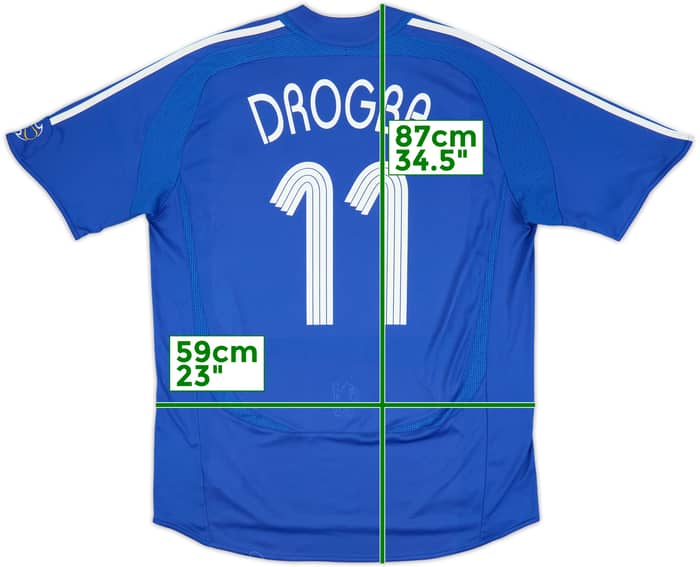 2006-08 Chelsea Home Shirt Drogba #11 - 6/10 - (XL)