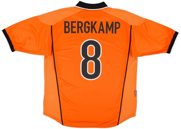 1998-00 Netherlands Home Shirt Bergkamp #8 - 9/10 - (L)