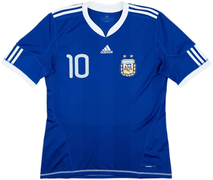 2010-11 Argentina Away Shirt Messi #10 - 7/10 - (M)
