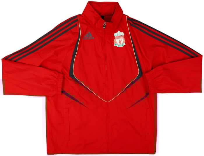 2009-10 Liverpool adidas Hooded Rain Coat - 5/10 - (S)