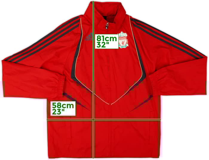 2009-10 Liverpool adidas Hooded Rain Coat - 5/10 - (S)