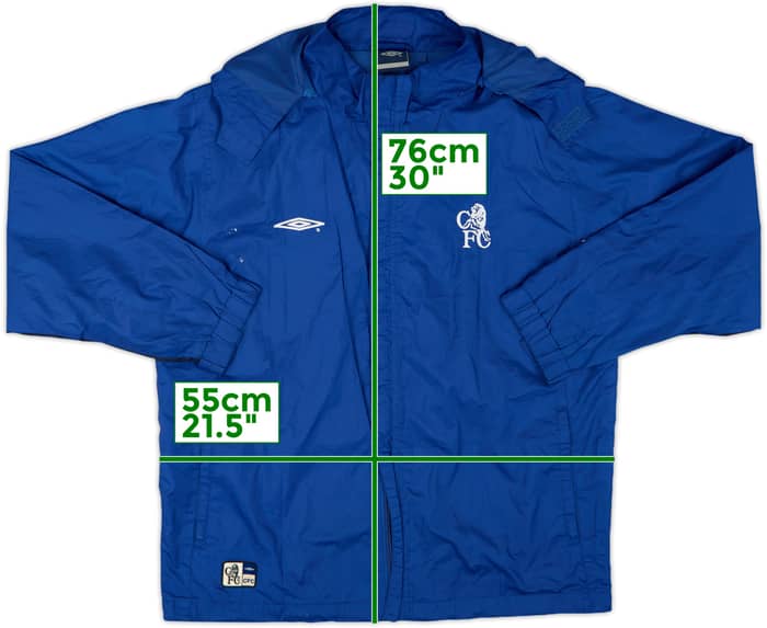 2002-03 Chelsea Umbro Hooded Rain Jacket - 7/10 - (S)