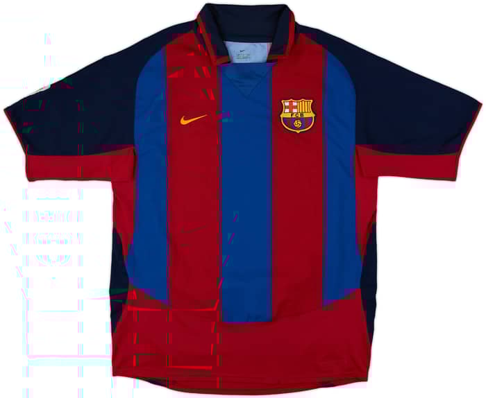 2003-04 Barcelona Home Shirt Ronaldinho #10 - 8/10 - (M)