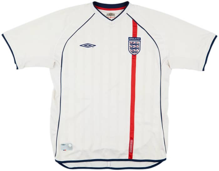 2001-03 England Home Shirt - 5/10 - (XL)
