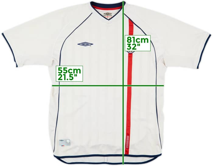 2001-03 England Home Shirt - 5/10 - (XL)