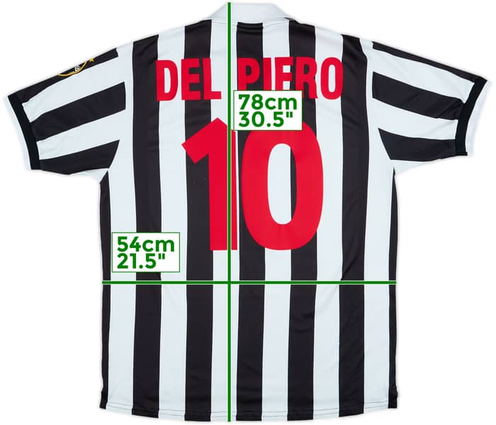 1998-99 Juventus Home Shirt Del Piero #10 - 7/10 - (L)