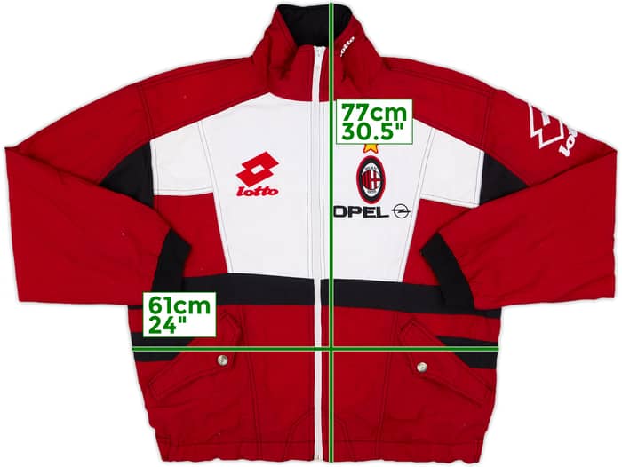 1995-96 AC Milan Lotto Track Jacket - 9/10 - (L)