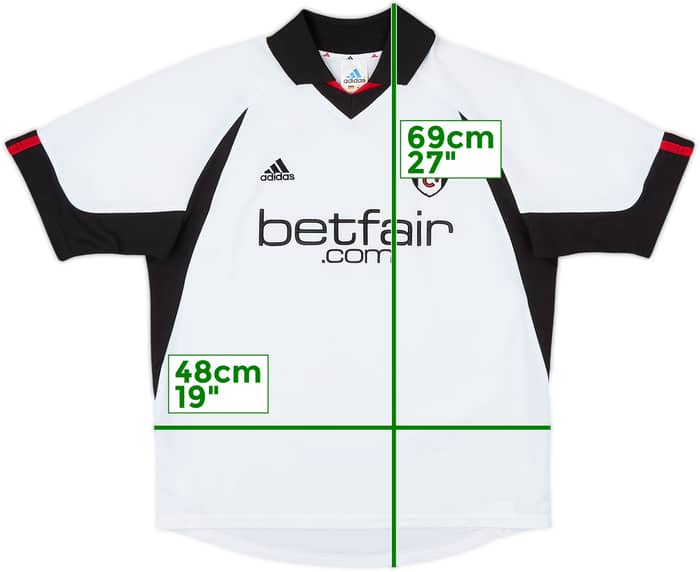 2002-03 Fulham Home Shirt - 8/10 - (XL.Boys)