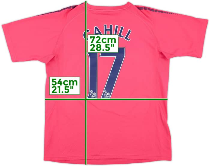 2010-11 Everton Away Shirt Cahill #17 - 9/10 - (L)