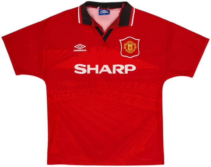 1994-96 Manchester United Home Shirt Cantona #7 - 10/10 - (M)