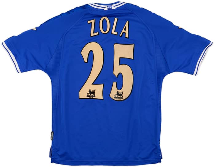 1999-01 Chelsea Home Shirt Zola #25 - 6/10 - (M)