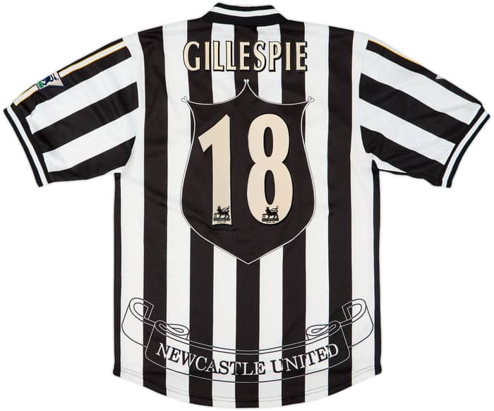 1997-99 Newcastle Home Shirt Gillespie #18 - 8/10 - (M)