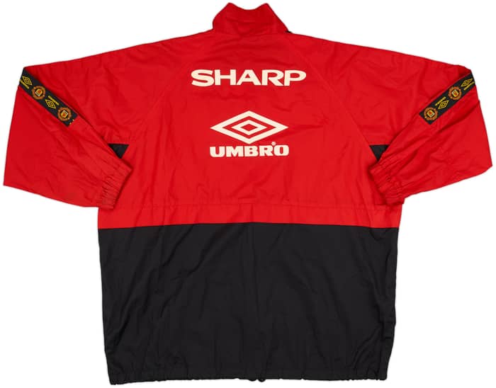 1996-97 Manchester United Umbro 1/2 Zip Drill Top - 8/10 - (L)