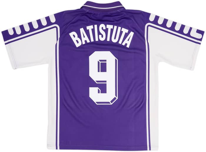 Camiseta de local de la Fiorentina 1999-00 Batistuta #9 - 7/10 - (S)