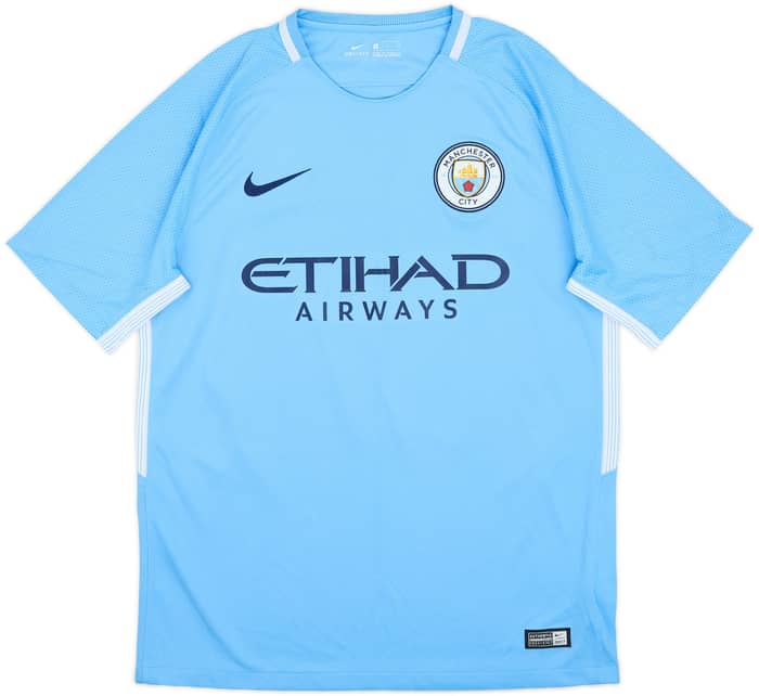 2017-18 Manchester City Home Shirt De Bruyne #17 - 9/10 - (M)