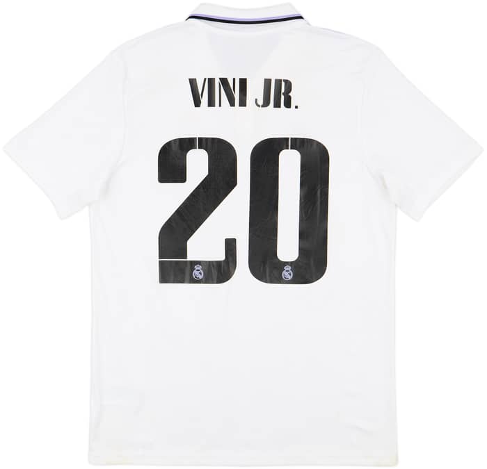 2022-23 Real Madrid Home Shirt Vini JR. #20 - 6/10 - (L)