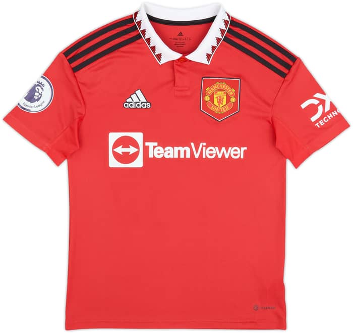 2022-23 Manchester United Home Shirt Rashford #10 - 8/10 - (L.Boys)