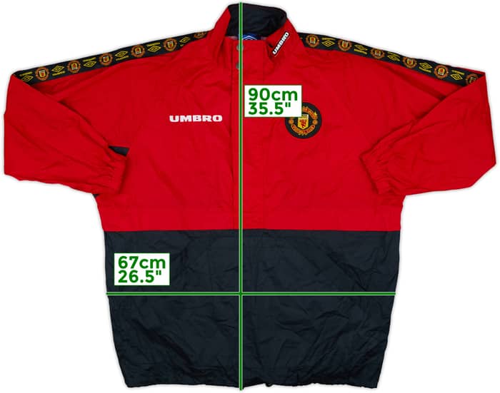1996-97 Manchester United Umbro Rain Jacket - 8/10 - (L)