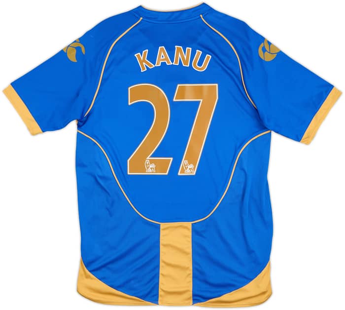 2008-09 Portsmouth Home Shirt Kanu #27 - 6/10 - (M)