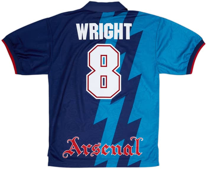 1995-96 Arsenal Away Shirt Wright #8 - 7/10 - (M)