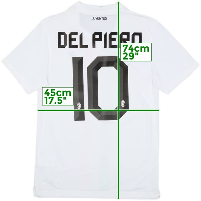 2010-12 Juventus Away Shirt Del Piero #10 - 7/10 - (S)