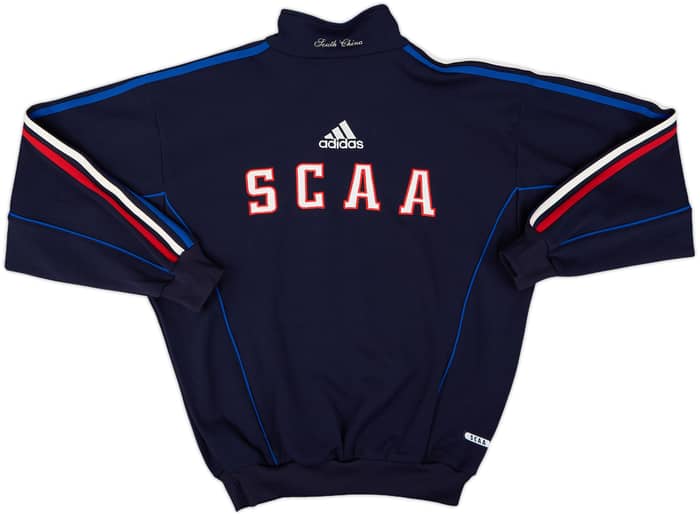 1998-00 South China AA adidas 1/4 Zip Sweat Top - 8/10 - (S)