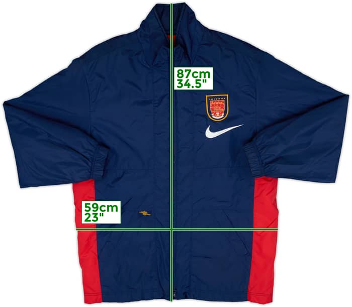 1996-98 Arsenal Nike Padded Bench Coat - 9/10 - (S)