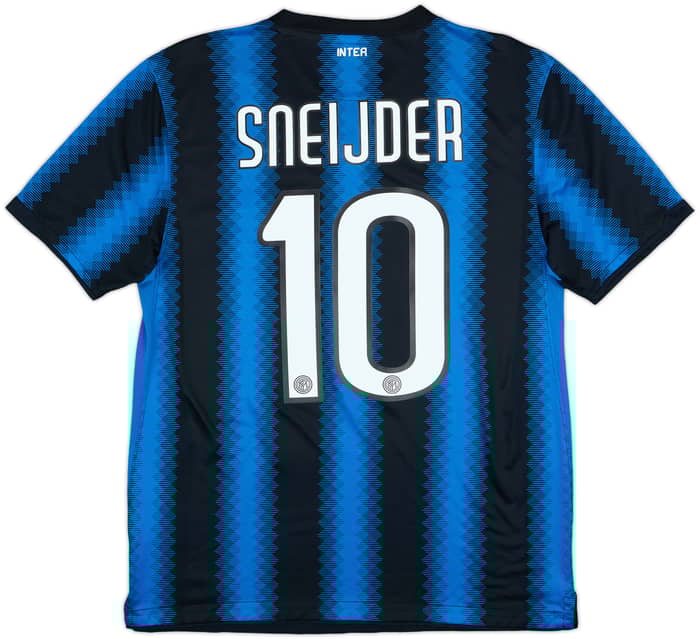 2010-11 Inter Milan Home Shirt Sneijder #10 - 8/10 - (M)