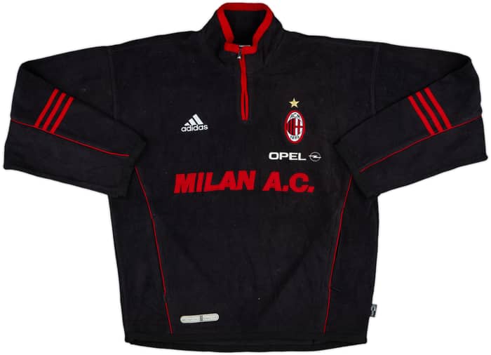1999-00 AC Milan adidas 1/4 Zip Fleece Top - 6/10 - (M/L)