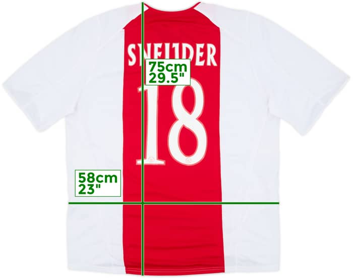 2005-06 Ajax Camiseta Local Sneijder #18 - 8/10 - (XL)