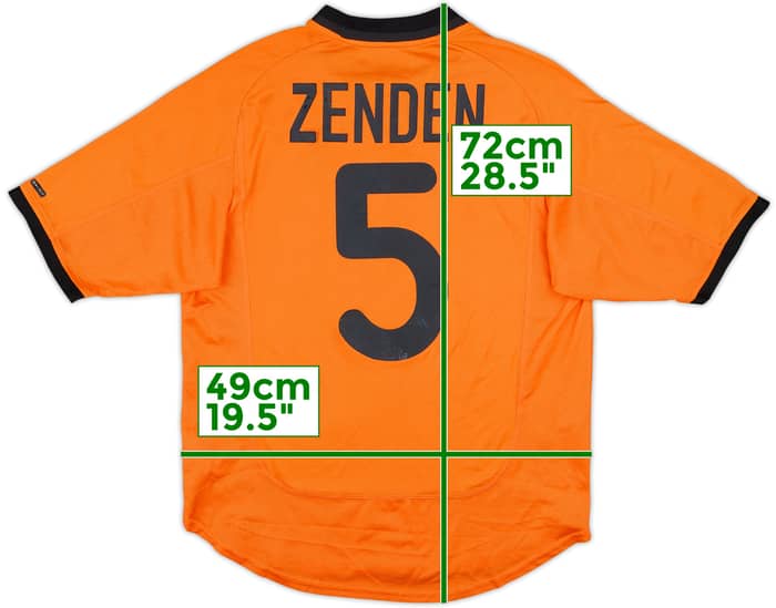 2000-02 Netherlands Home Shirt Zenden #5 - 5/10 - (S)
