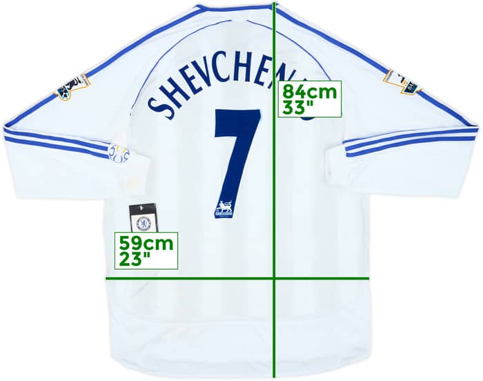 2006-07 Chelsea Player Issue Away L/S Shirt Shevchenko #7 (XL)