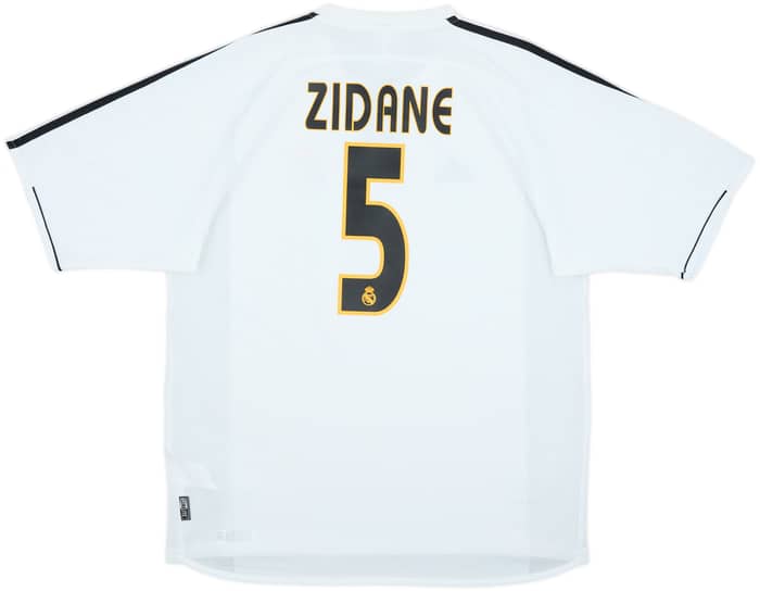 2003-04 Real Madrid Home Shirt Zidane #5 - 8/10 - (L)