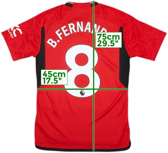 2023-24 Manchester United Home Shirt B.Fernandes #8 - 7/10 - (S)