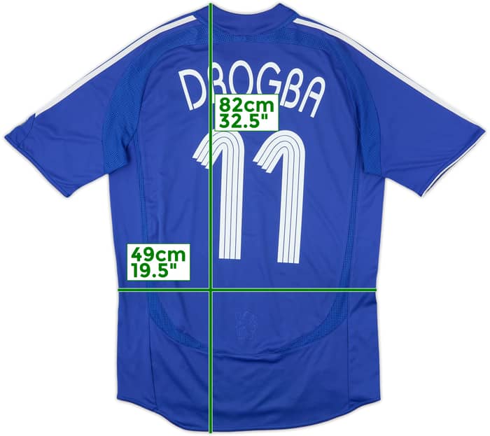 2006-08 Chelsea Home Shirt Drogba #11 - 6/10 - (M)