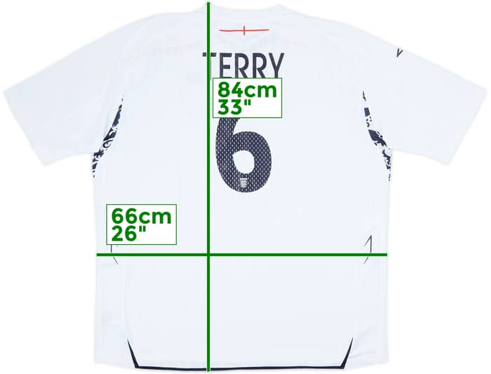 2007-09 England Home Shirt Terry #6 (3XL)