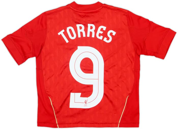 2010-12 Liverpool Home Shirt Torres #9 - 6/10 - (S.Boys)