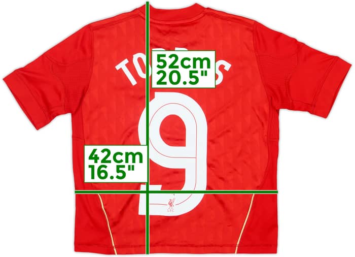 2010-12 Liverpool Home Shirt Torres #9 - 6/10 - (S.Boys)