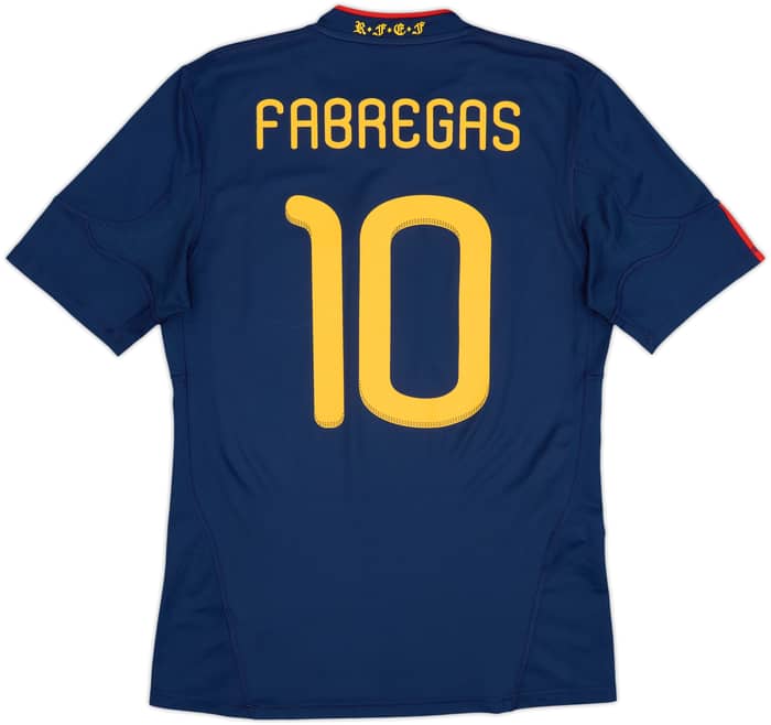 2010-11 Spain Away Shirt Fabregas #10 - 8/10 - (M)
